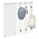 Vægmonteret Jakkeholder Vægmonteret Hvid 84 x 10 x 80 cm