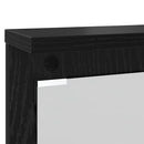 Vægmonteret Jakkeholder Vægmonteret Sort eg 84 x 10 x 80 cm