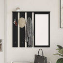 Vægmonteret Jakkeholder Vægmonteret Sort eg 84 x 10 x 80 cm
