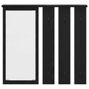 Vægmonteret Jakkeholder Vægmonteret Sort eg 84 x 10 x 80 cm