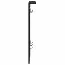 Vægmonteret Jakkeholder Vægmonteret Sort eg 84 x 10 x 80 cm