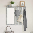 Vægmonteret Jakkeholder med hylde Betongrå 84 x 10 x 80 cm