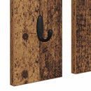 Vægmonteret Jakkeholder med hylde Gammelt træ 84 x 10 x 80 cm