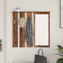 Vægmonteret Jakkeholder med hylde Gammelt træ 84 x 10 x 80 cm