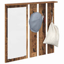 Vægmonteret Jakkeholder med hylde Gammelt træ 84 x 10 x 80 cm