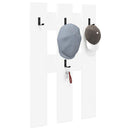 Vægmonteret Jakkeholder Hvid 65 x 3 x 100 cm Konstrueret træ