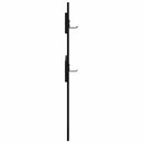 Vægmonteret Jakkeholder Sort eg 65 x 3 x 100 cm Konstrueret træ