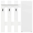 Vægmonteret Jakkeholder Hvid 100 x 10 x 100 cm Konstrueret træ