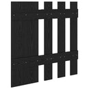 Vægmonteret Jakkeholder Vægmonteret Sort eg 100 x 10 x 100 cm
