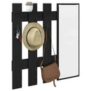 Vægmonteret Jakkeholder Vægmonteret Sort eg 100 x 10 x 100 cm