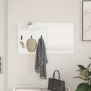 Vægmonteret Jakkeholder Hvid 90 x 10 x 50 cm Konstrueret træ