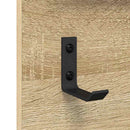 Vægmonteret Jakkeholder med hylde Sonoma eg 90 x 10 x 50 cm
