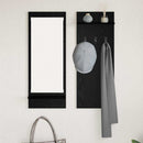 Vægmonteret Jakkeholder Vægmonteret Sort eg 70 x 10 x 90 cm