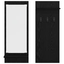 Vægmonteret Jakkeholder Vægmonteret Sort eg 70 x 10 x 90 cm