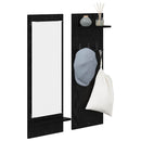 Vægmonteret Jakkeholder Vægmonteret Sort eg 70 x 10 x 90 cm