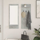 Vægmonteret Jakkeholder med hylde Beton Grå 70 x 10 x 90 cm