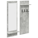 Vægmonteret Jakkeholder Vægmonteret Beton Grå 70 x 10 x 90 cm