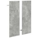 Vægmonteret Jakkeholder Vægmonteret Beton Grå 70 x 10 x 90 cm