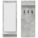 Vægmonteret Jakkeholder Vægmonteret Beton Grå 70 x 10 x 90 cm