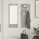 Vægmonteret Jakkeholder med hylde Grå Sonoma 70 x 10 x 90 cm
