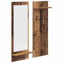 Vægmonteret Jakkeholder med hylde Gammelt træ 70 x 10 x 90 cm