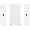 Vægmonteret Jakkeholder Hvid 96 x 1,5 x 90 cm Konstrueret træ