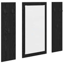 Vægmonteret Jakkeholder Vægmonteret Sort eg 96 x 1,5 x 90 cm