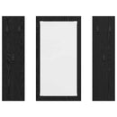 Vægmonteret Jakkeholder Vægmonteret Sort eg 96 x 1,5 x 90 cm