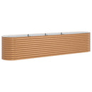 Hævet bed Brun 400 x 80 x 81 cm Stål