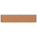 Hævet bed Brun 400 x 80 x 81 cm Stål