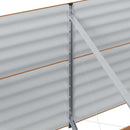Hævet bed Brun 240 x 80 x 81 cm Stål