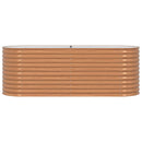 Hævet bed Brun 240 x 80 x 81 cm Stål
