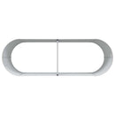 Hævet bed Brun 240 x 80 x 81 cm Stål