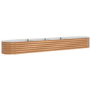 Hævet bed Brun 400 x 80 x 44 cm Stål