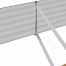 Hævet bed Brun 240 x 80 x 44 cm Stål
