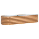 Hævet bed Brun 240 x 80 x 44 cm Stål