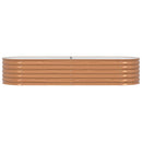 Hævet bed Brun 240 x 80 x 44 cm Stål