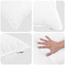 Sommer dyne med pude 2 stk. Hvid Microfiber