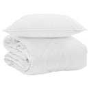 Sommer dyne med pude 2 stk. Hvid Microfiber