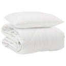 Årsdækkende Dyne med pude 2 stk. Hvid Microfiber