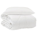Årsdækkende Dyne med pude 2 stk. Hvid Microfiber