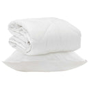 Årsdækkende Dyne med pude 2 stk. Hvid Microfiber