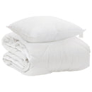 Årsdækkende Dyne med pude 2 stk. Hvid Microfiber