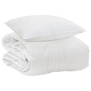 Årsdækkende Dyne med pude 2 stk. Hvid Microfiber