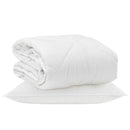 Årsdækkende Dyne med pude 2 stk. Hvid Microfiber