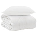 Årsdækkende Dyne med pude 2 stk. Hvid Microfiber