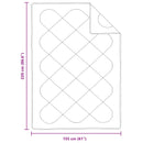 Dyne med pude 2 stk. Hvid Microfiber