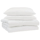 Sommer dyne med pude 3 stk. Hvid Mikrofiber