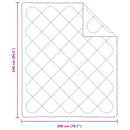 Dyne med pude 3 stk. Hvid Mikrofiber