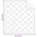 Dyne med pude 3 stk. Hvid Mikrofiber